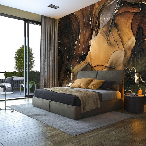 Vlies fototapete marmor gold - vlies,