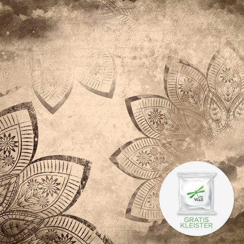Fototapete beige mandala - beige,