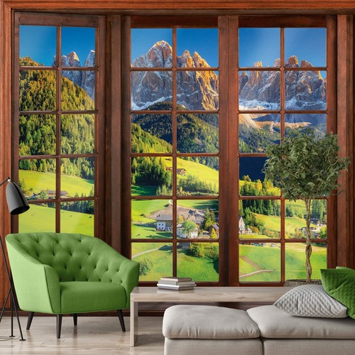 Fototapete fensterblick - fototapete, 3d