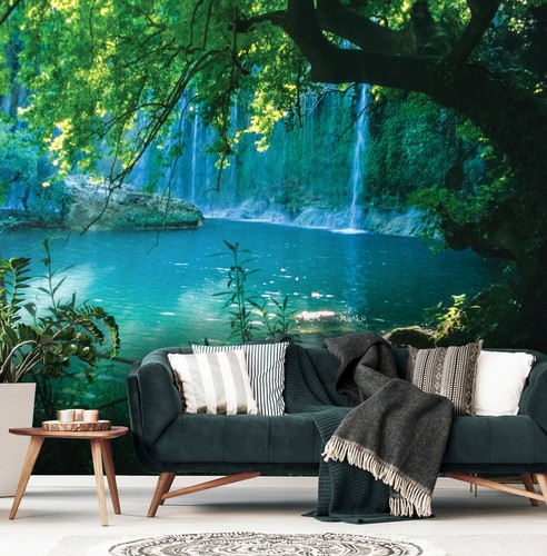Wasserfall wald natur - wald,