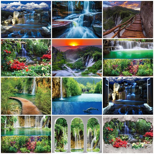 Wasserfall tapete - 3d,