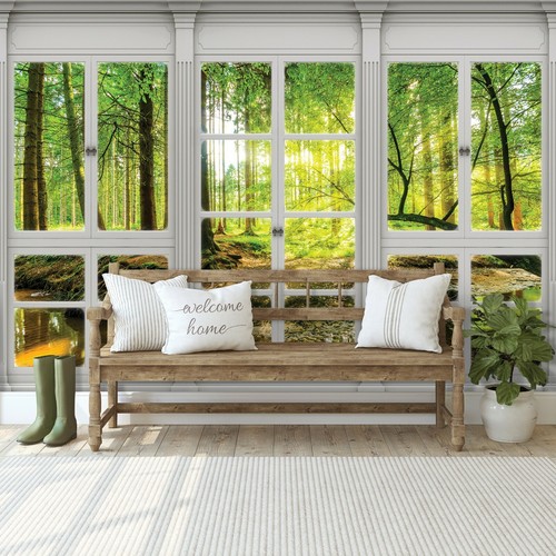 Vlies fototapete fensterblick - vlies,
