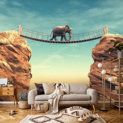 Vlies fototapete elefant - vlies,