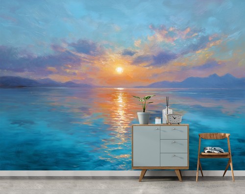 Fototapete landschaft blau - landschaft,