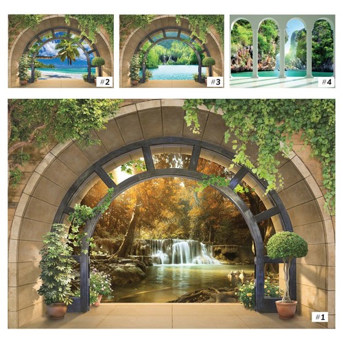 Vlies fototapete wasserfall - vlies,