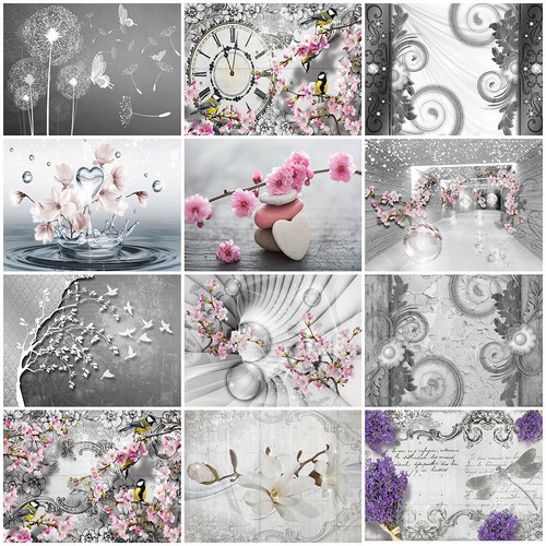 Tapete pusteblume grau blumen - tapete,
