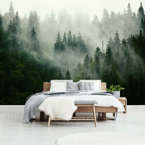 Wald nebel vlies fototapete - wald,
