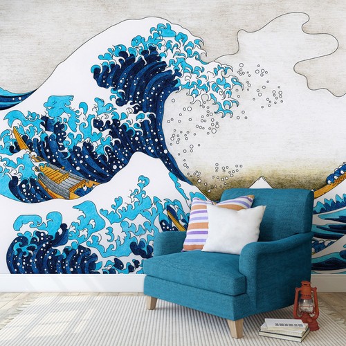 Fototapete welle vor kanagawa - vor,